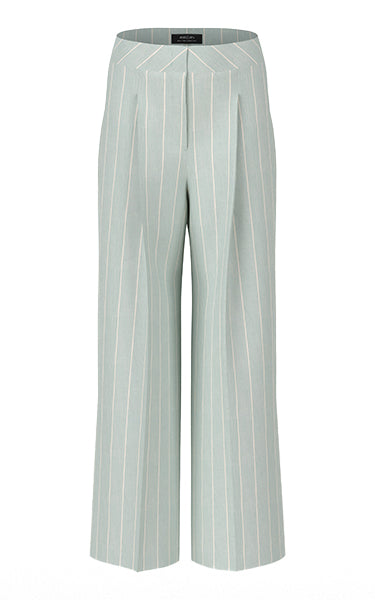 Marccain Stripe Linen Pants in Breath