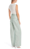 Wide-Leg Linen Pants – Marccain Stripe Viscose Linen