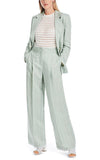 Wide-Leg Linen Pants – Marccain Stripe Viscose Linen