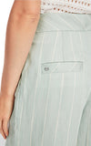 Wide-Leg Linen Pants – Marccain Stripe Viscose Linen