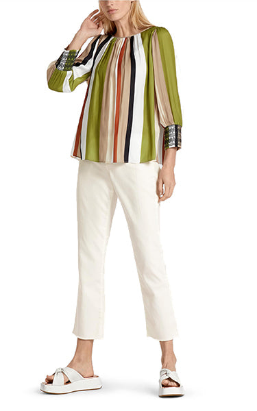 Marccain Striped A Line Blouse