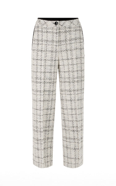 Marccain Tweed Pants in Smoke