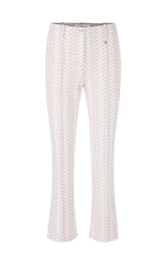 Marccain White Lace Cut Pants – Elegant Wide-Leg Style