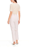 Marccain White Lace Cut Pants – Elegant Wide-Leg Style