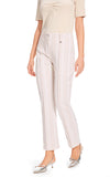 Marccain White Lace Cut Pants – Elegant Wide-Leg Style