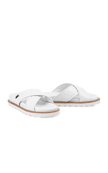 Chunky White Comfort Mule – Best Marccain Sandal