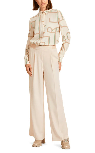 Marccain Wide Pants in Rich Cream