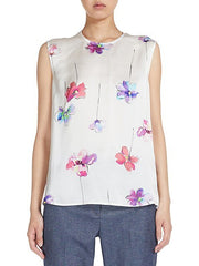 Marella Ovada Silk Front Top Floral