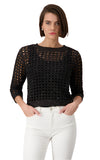 Monari Coffee Sequin Knit
