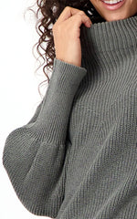 Monari Frozen Green Lurex Knit