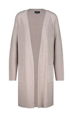 Monari Long Lurex Cardigan Beige
