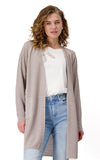 Monari Long Lurex Cardigan Beige