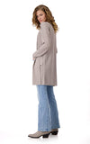 Monari Long Lurex Cardigan Beige