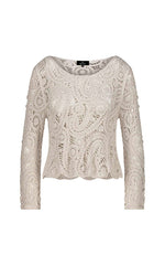 Monari Sand Crochet Top Conelly