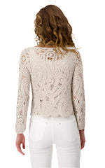 Monari Sand Crochet Top Conelly