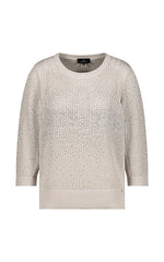 Monari Sand Embellished Knit