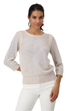 Monari Sand Embellished Knit