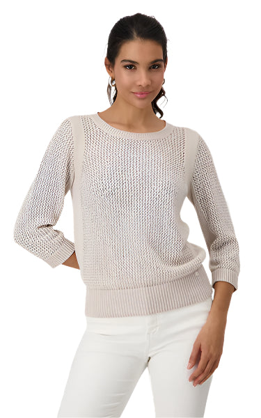 Monari Sand Embellished Knit