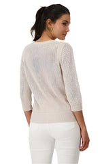 Monari Sand Embellished Knit
