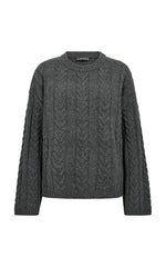 Mos Mosh Cable Sweater in Grey