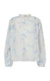 Mos Mosh Flowy Eisara Blouse White – Elegant Floral Embroidery