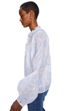 Mos Mosh Flowy Eisara Blouse White – Elegant Floral Embroidery