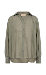 MOS MOSH Khaki Linen Shirt – Classic Style & Comfort