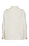 Mos Mosh White Safari Jacket – Elegant & Structured Design
