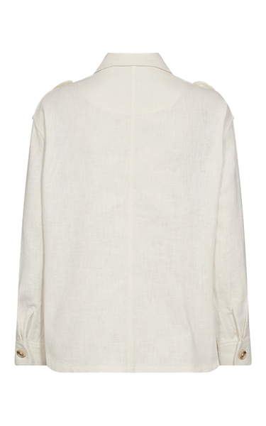 Mos Mosh White Safari Jacket – Elegant & Structured Design