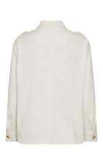 Mos Mosh White Safari Jacket – Elegant & Structured Design