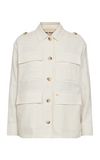 Mos Mosh White Safari Jacket – Elegant & Structured Design