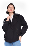Mos Mosh Short Bomber Trench Black – Stylish & Versatile Jacket