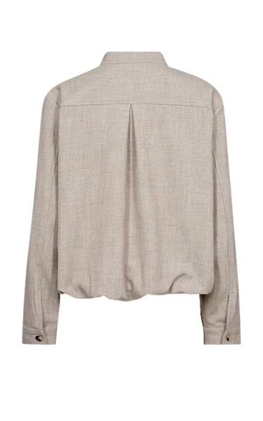 Mos Mosh Sporty Zip Jacket CC – Brown Mélange Bomber Style