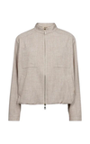 Mos Mosh Sporty Zip Jacket CC – Brown Mélange Bomber Style