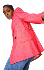 Mos Mosh Wand Blazer Soft Red – Elegant & Relaxed Fit