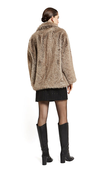 Ottod'Ame Faux Fur Short Coat