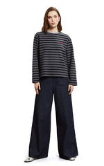 Ottod'Ame Wide Jeans in Dark Denim