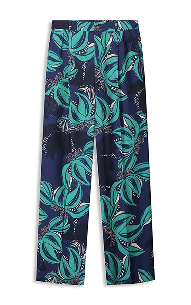 POM Amsterdam Green Floral Pants