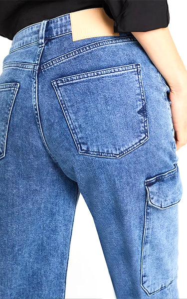 Reiko Cargo Denim Jeans