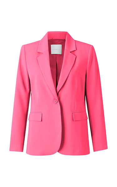 Rich & Royal Jersey Blazer Hot Pink