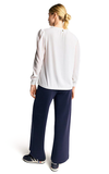 Rich & Royal Mat Mix Blouse Pearl