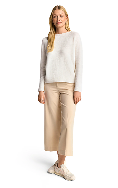 Rich & Royal Pearl White Knit