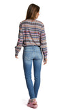 Rich & Royal Printed Blouse with Bow