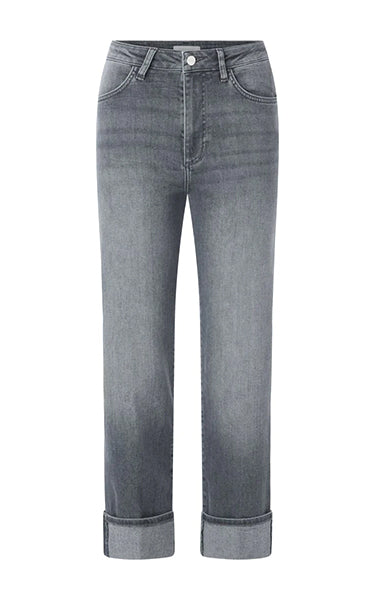 Rich & Royal Roll Up Grey Denim