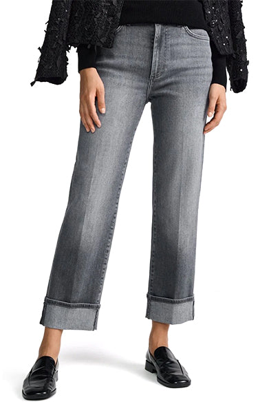 Rich & Royal Roll Up Grey Denim
