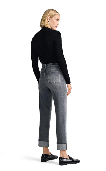Rich & Royal Roll Up Grey Denim