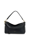 Saben Claudia Shoulder Bag in Black Croc