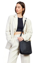 Saben Rosie Shoulder Bag in Black Luxe
