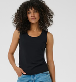 Kaffe Black Jersey Tank Top