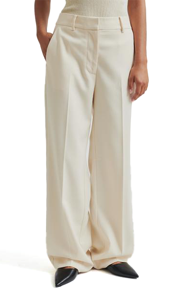 Second Female Coconut Textured Wide Pants
